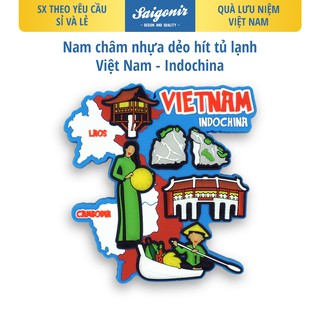 Sỉ và Lẻ Nam Châm Hít Tủ Lạnh Saigonir Hình Indochina Cô Gái Áo Dài Hội An vịnh Hạ Long