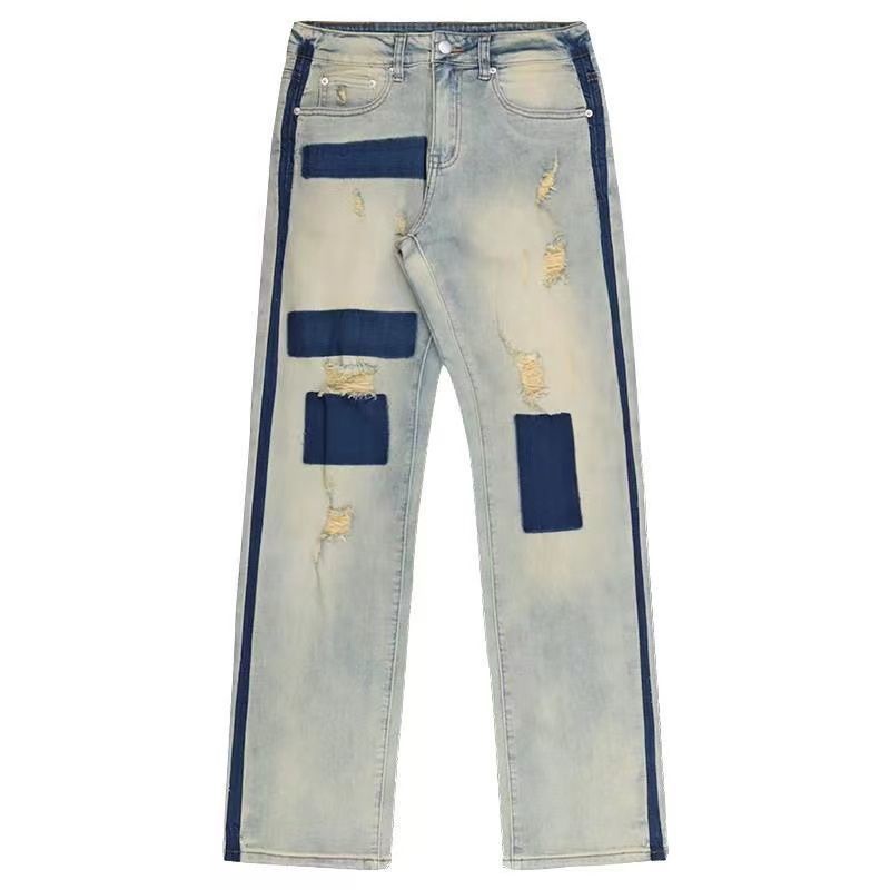 ☼Quần Jeans Dài Rách Gối Màu Sắc Thời Trang Dành Cho Nữ