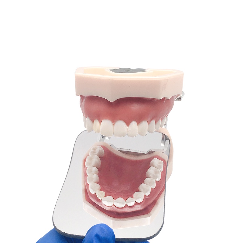 1 Gương Hai Mặt Phản Chiếu Bằng Titan Dùng Trong Nha Khoa