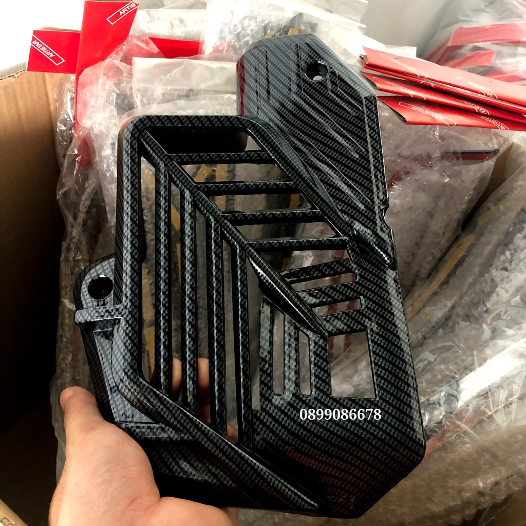 Ốp Carbon Xe SH 2020, 2021, 2022, 2023 - Combo 3 món - Che Pô (Chụp Pô), Pô E (Lọc gió), Quạt gió (Két nước) Xe SH