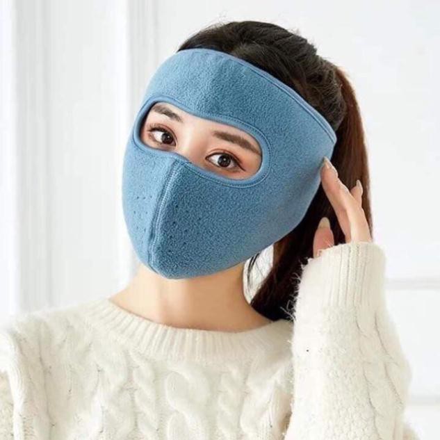 Bộ 10 khẩu trang ninja vải nỉ dán gáy chống nắng nam nữ