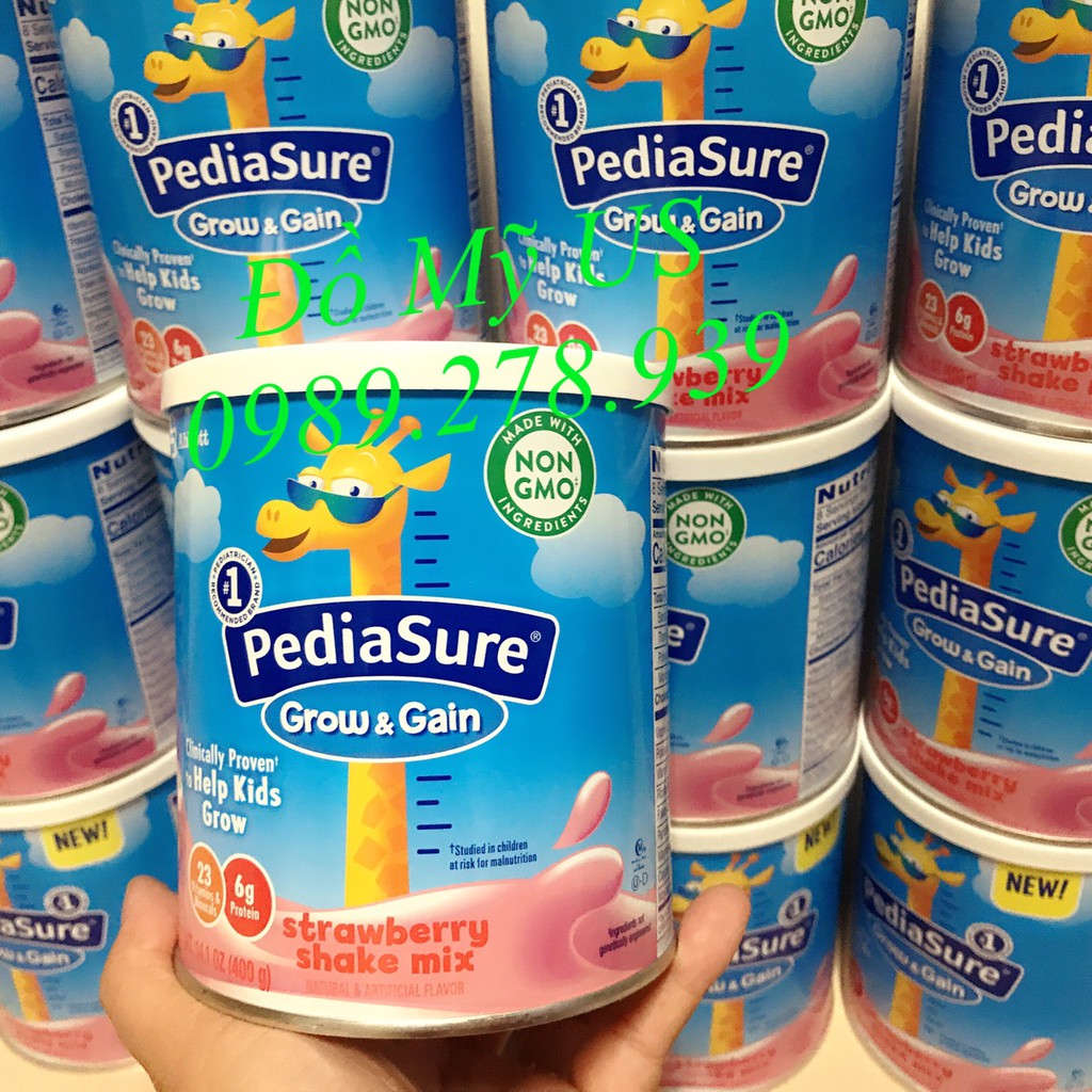 [ Hàng air, có bill ] Sữa PediaSure Grow & Gian 400g của Mỹ