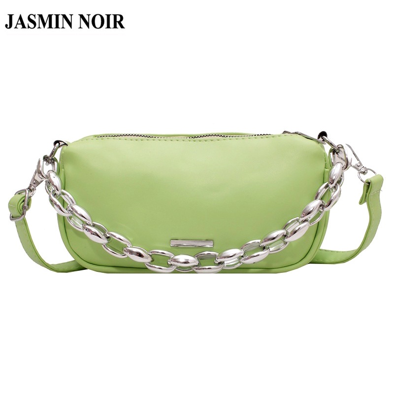 Túi Đeo JASMIN NOIR  Chéo Da PU Dây Mắt Xích Thời Trang Nữ