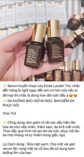 Serum mặt ARN estee 7ml và kem mắt