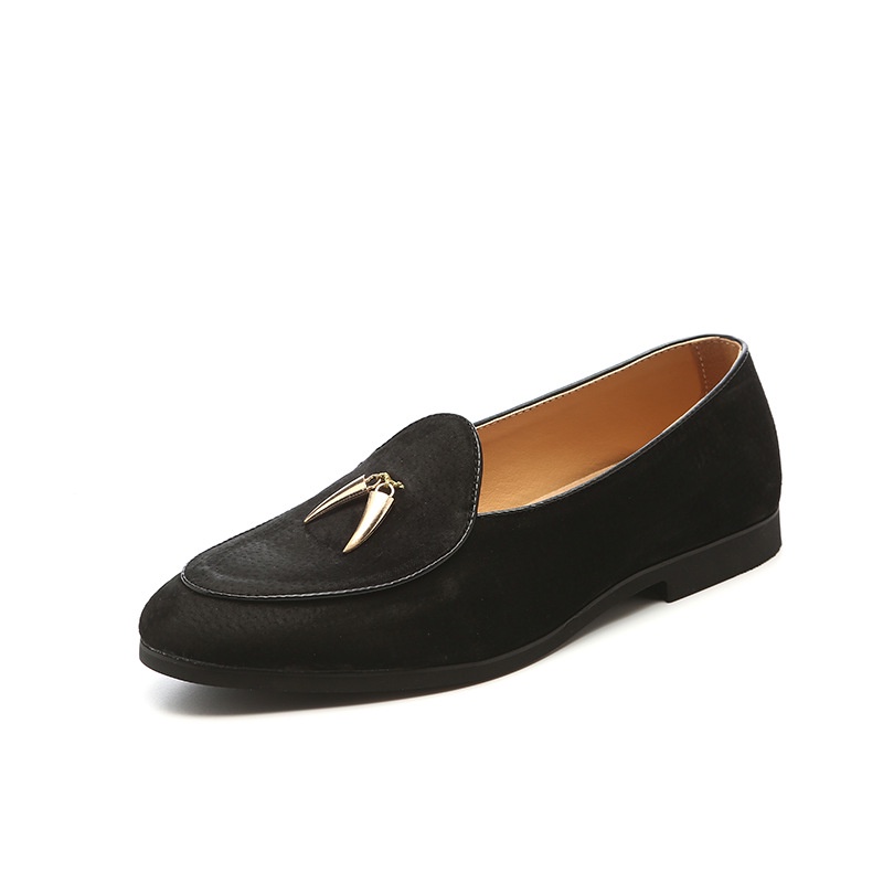 Giày Lười Da Lộn Phối Tua Rua Thời Trang Công Sở Cho Nam Size 37-44