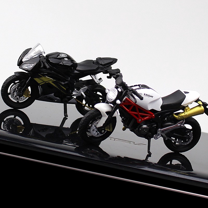 MÔ HÌNH XE MOTO Siêu xe Ducati Siêu xe Yamaha -  tỷ lệ 1:18 Đen đồ chơi trẻ em