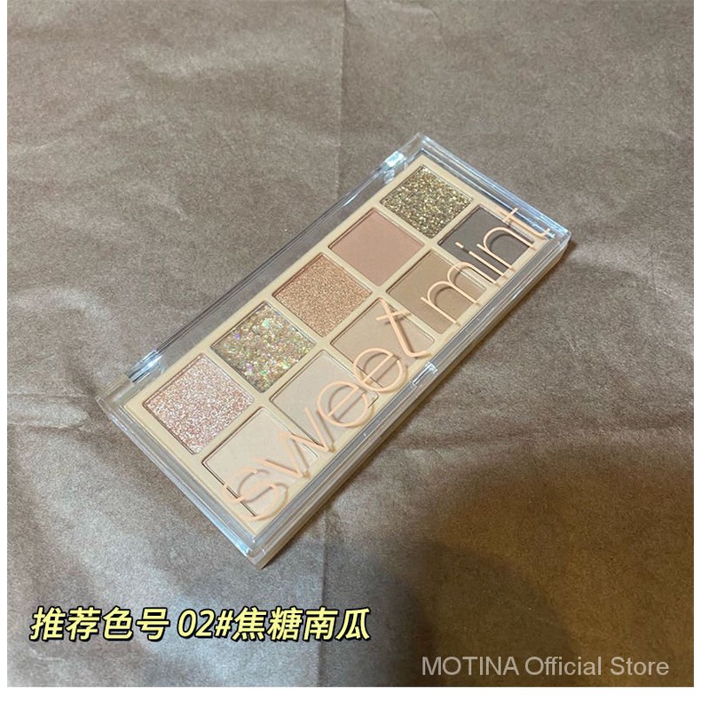 [Hàng mới về] Bảng phấn trang điểm mắt SWEET MINT 10 màu sắc siêu lấp lánh tỏa sáng chống thấm nước | BigBuy360 - bigbuy360.vn