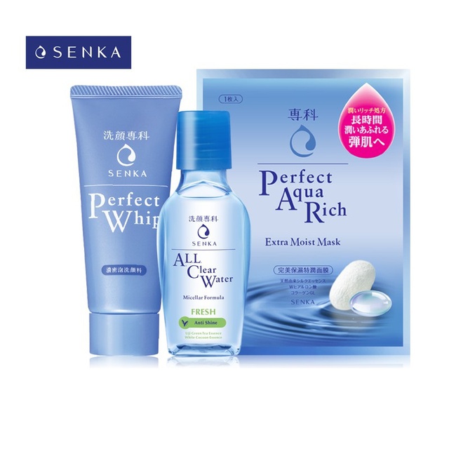 [HB Gift] Bộ travel kit Senka Dưỡng Da Sạch Thoáng và Ẩm Mịn_95160