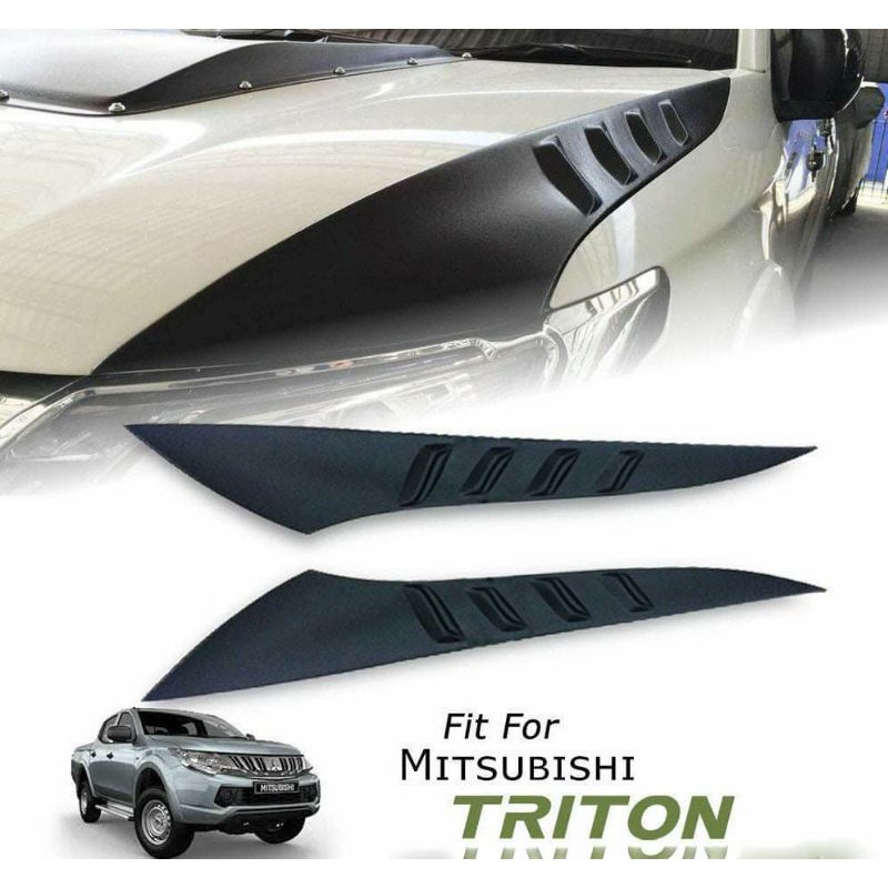 Ốp hông nắp capo MITSUBISHI TRITON & PAJERO SPORT 2015~2019