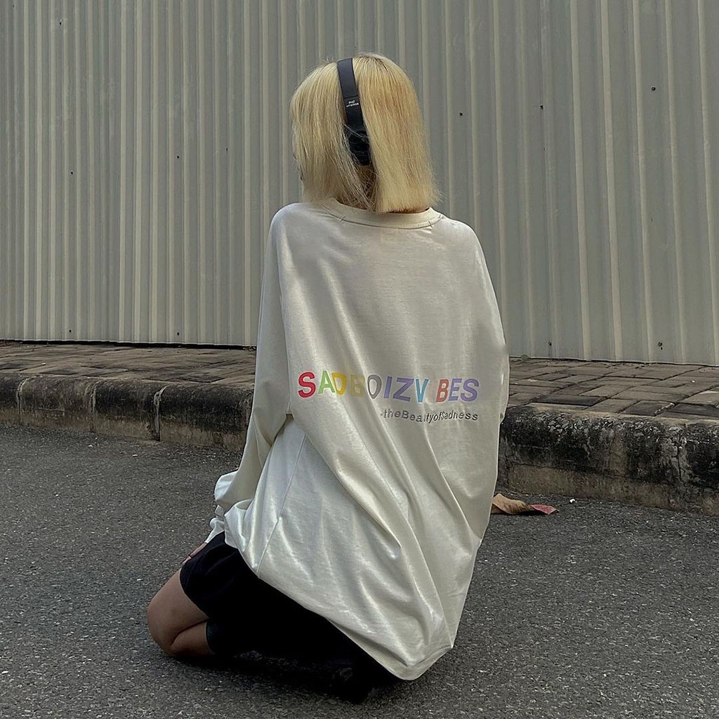 Áo Thun Sadboiz Story Nam Nữ Unisex Nelly Ulzzang Kiểu áo phông nữ form rộng Leevin Store