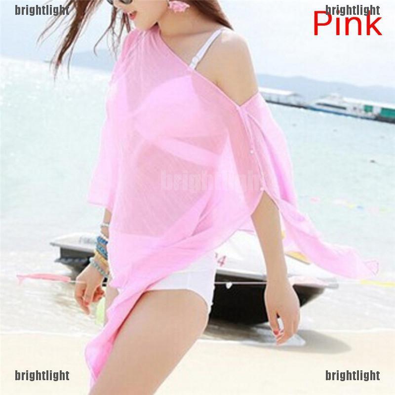 Áo Khoác Đi Biển Màu Trơn Thời Trang