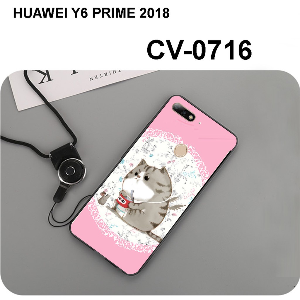 [SALE 30%] Ốp lưng Huawei Y6 Prime 2018 in hình đáng yêu