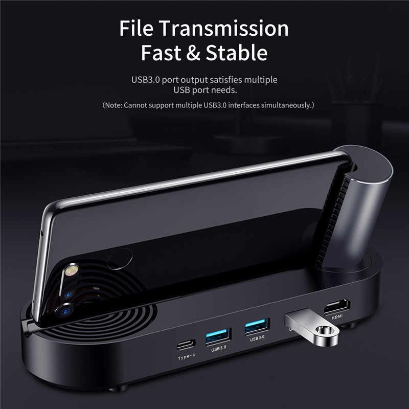 Đốc sạc HDMI ROCKSPACE Cloud-on Type C Docking Station cho samsung/Huawei/Mackbook - Huco Việt Nam