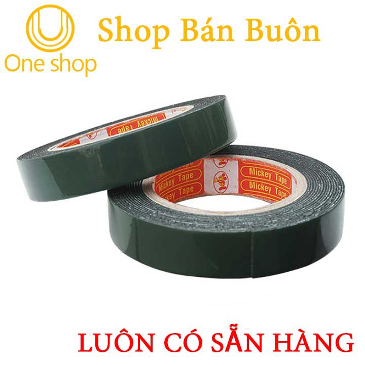 2 Cuộn Băng Dính Xốp 2 Mặt 2Cm Loại Tốt