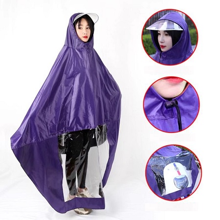 Áo Mưa Một Người, Áo Mưa Trùm Quảng Châu Cao Cấp Đi Bão ( Dày 650 gram, không nhăn)