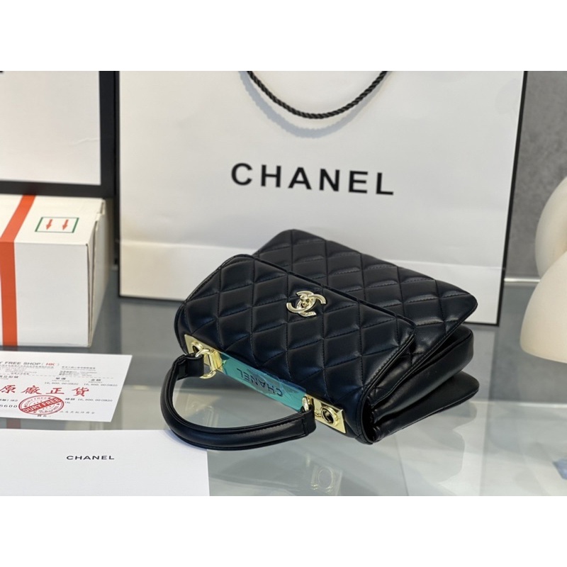 Túi xách nữ C H A N E L Trendy CC Supper fullbox nam châm da thật Lambskin