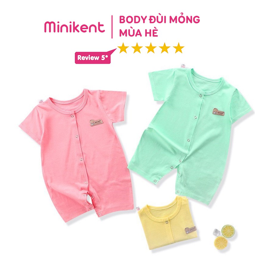 Body đùi cúc giữa cotton bé trai, bé gái