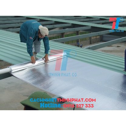 Túi khí cách nhiệt chống nóng mái tôn 2 mặt bạc