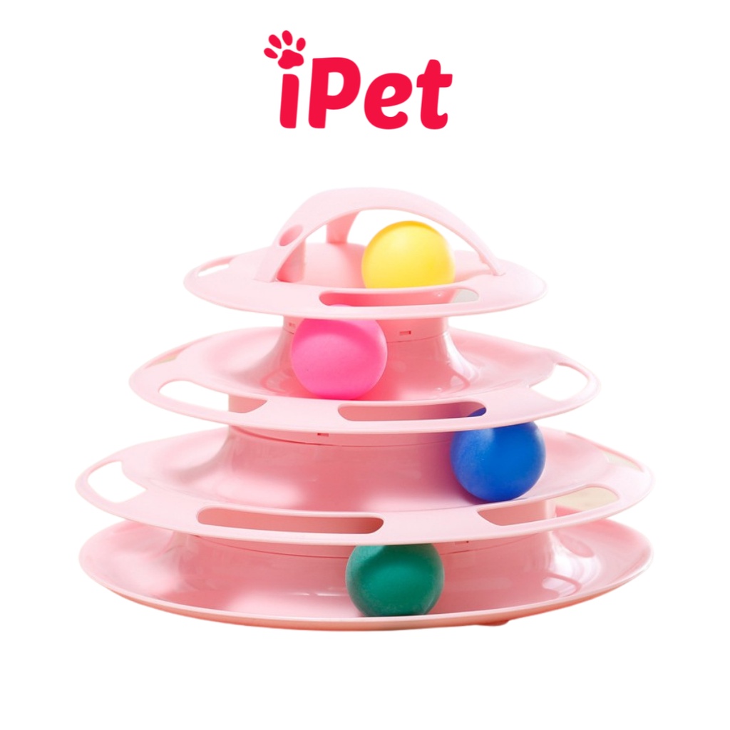 Đồ Chơi Tháp Banh 3 Tầng Cho Mèo Vờn Bắt - iPet Shop