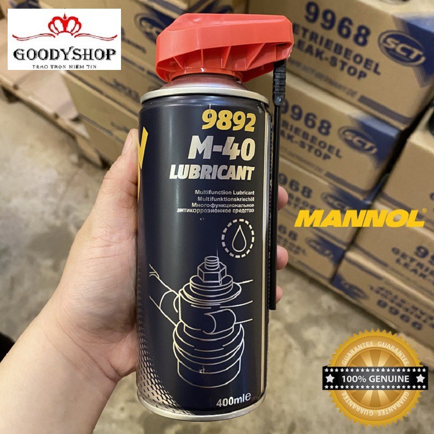 Dầu Bôi Trơn, Chống Gỉ, Bảo Vệ Kim Loại, Đa Năng MANNOL 9895 | 9898 | 9892 | 9899 M-40 Lubricant , Nhập khẩu Đức