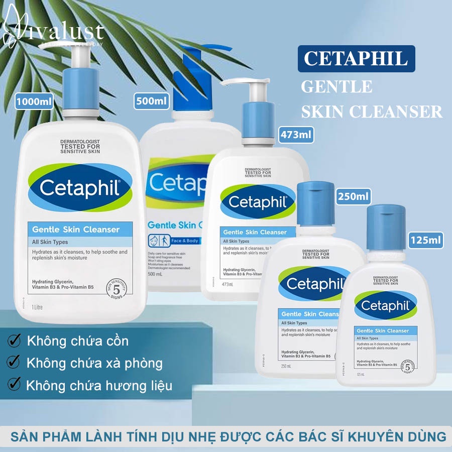 Sữa Rửa Mặt Cetaphil Gentle Skin Cleanser - Lành Tính Dịu Nhẹ Không Xà Phòng