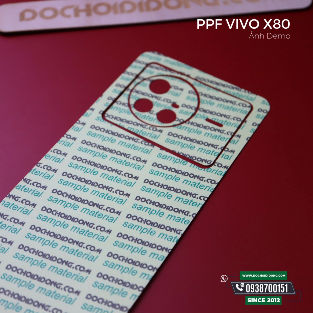 Miếng dán PPF Hydorgen Vivo X80 trong, nhám, đổi màu cao cấp