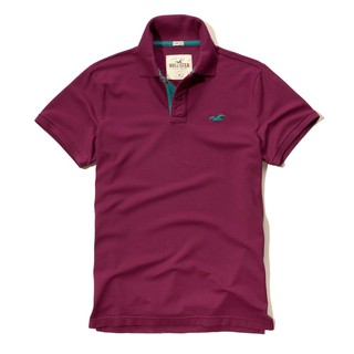 Áo thun nam hollister hol-po159 stretch pique polo purple