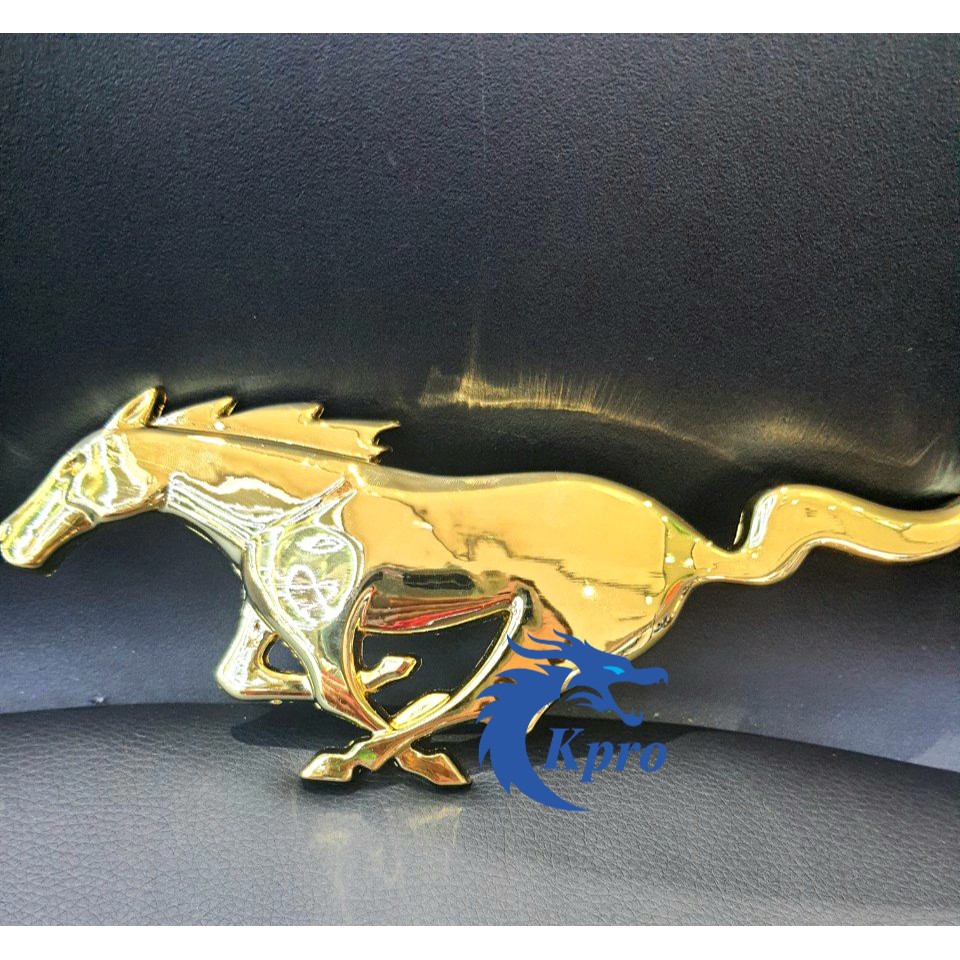 Hình dán kim loại 3D Ngựa  trang trí ô tô, xe hơi - Hàng Kpro chất lượng cao