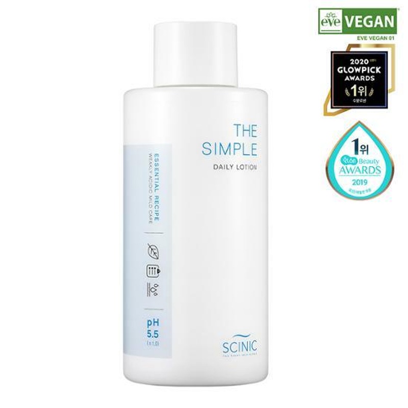 Scinic The Simple Daily Lotion 260ml K beauty moisturizer for skin