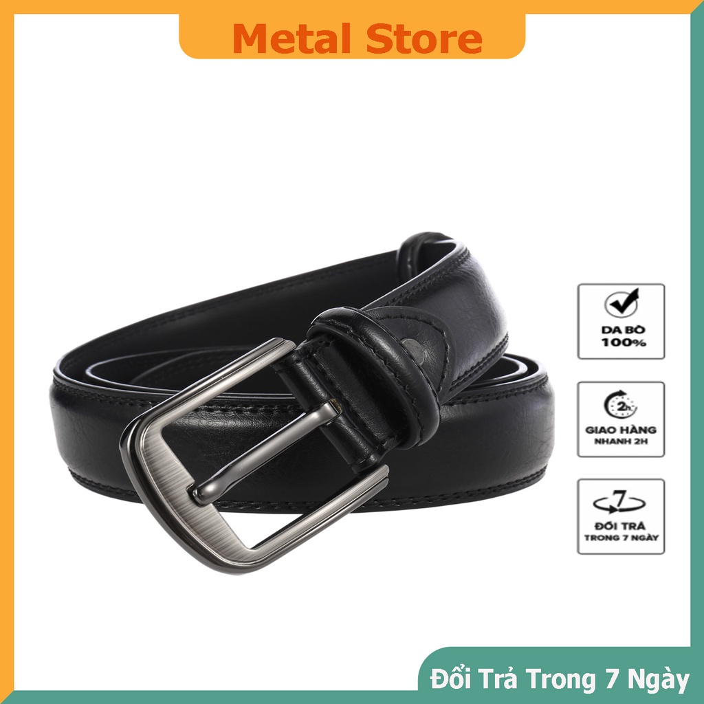 Thắt lưng da nam công sở-Dây nịt da bò thật Charm kaiser khóa kim cao cấp !