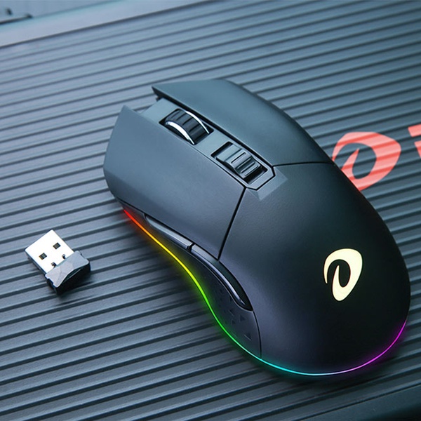 Chuột Không Dây Gaming DAREU EM901X LED RGB + Kèm Dock Sạc Nhanh - Hàng Chính Hãng Mai Hoàng