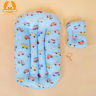 Đệm ngủ thông minh cho bé (Hàng loại 2) Xanh ô tô