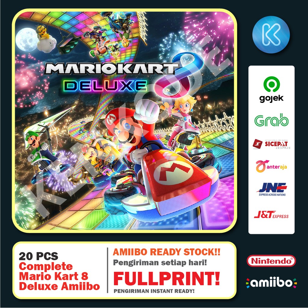 Mô Hình Đồ Chơi Nhân Vật Mario Kart 8 Deluxe Amiibo