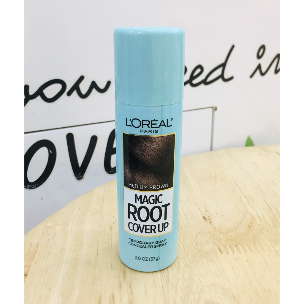 Xịt phủ chân tóc bạc L’oreal Magic Root Cover Up 57g (USA)