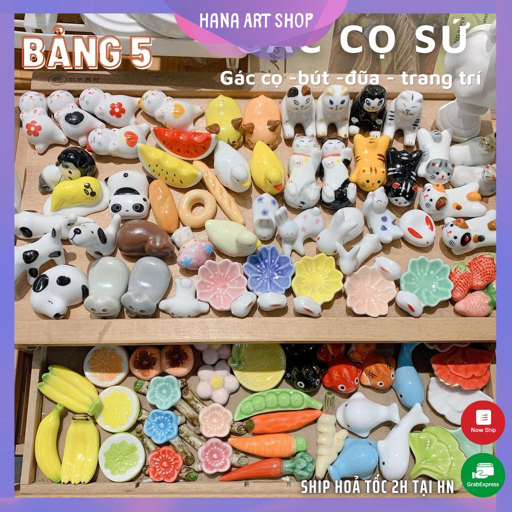 Gác Cọ Sứ Nhiều Hình -Gác đũa-Chặn Giấy-Trang Trí Bằng Sứ