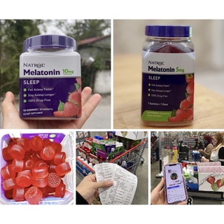 Kẹo Ngủ Ngon,Kẹo Dẻo Gummies hỗ trợ ngủ ngon Natrol Mỹ 90V 180V [Date Xa][Bao Check]