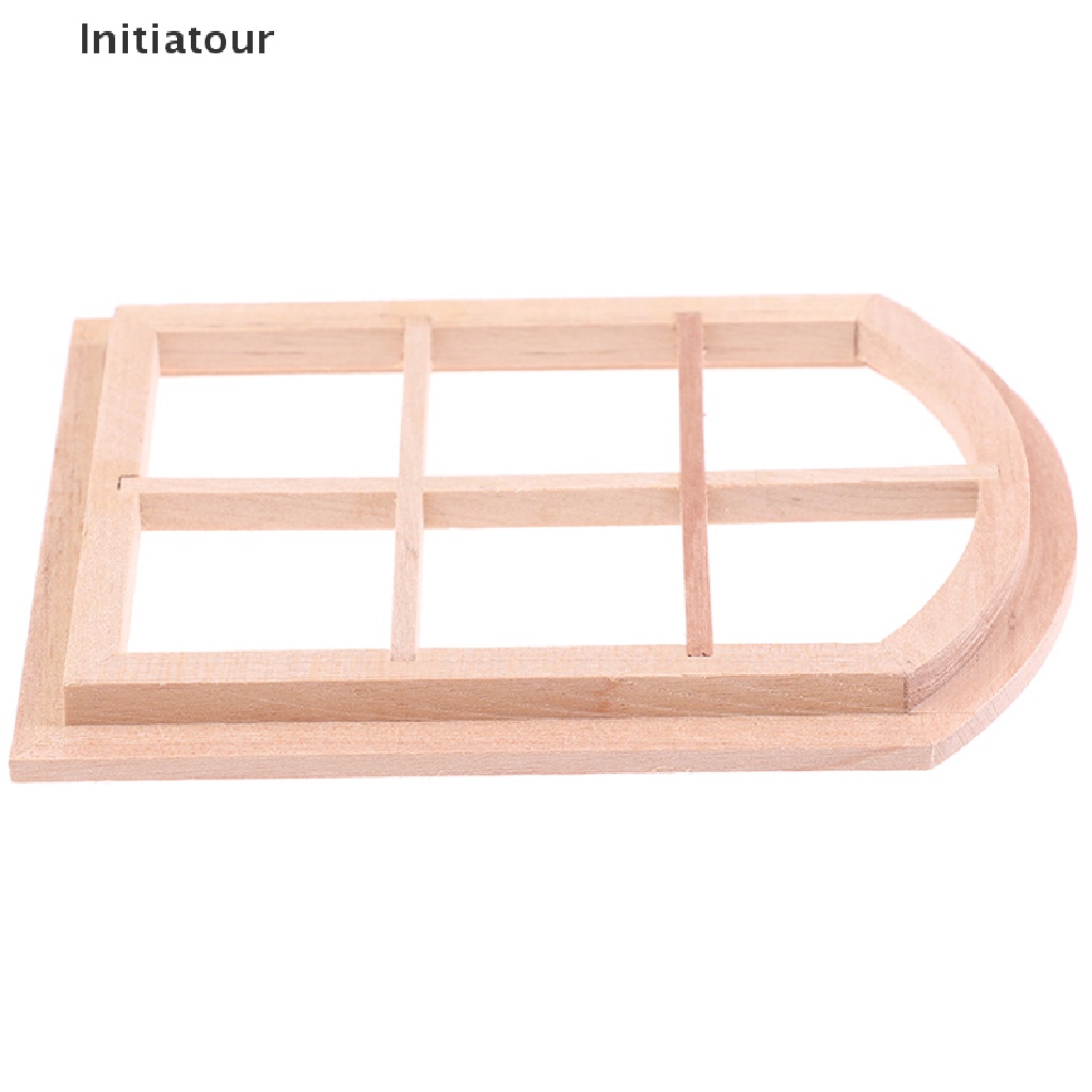 Cửa Sổ Mini Bằng Gỗ Tỉ Lệ 1: 12 Dùng Trang Trí Nhà Búp Bê