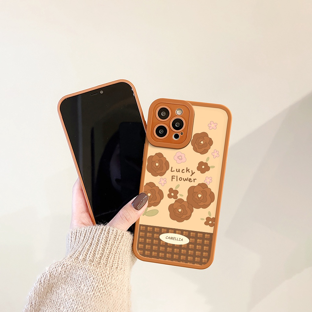 Ốp lưng iphone Camellia cạnh vuông 6/6plus/6s/6splus/7/7plus/8/8plus/x/xs/11/12/13/14/pro/max/promax/plus/shin/case