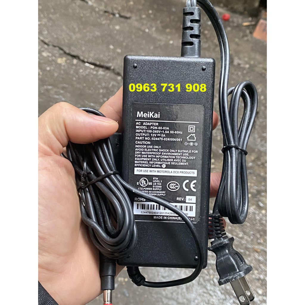 Adater nguồn MeKai 12V-5A model PDN-60-03A