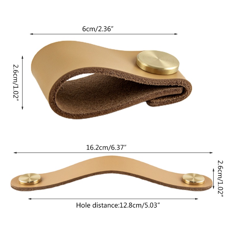 Tay Nắm Ngăn Kéo Tủ Bằng Da Handmade