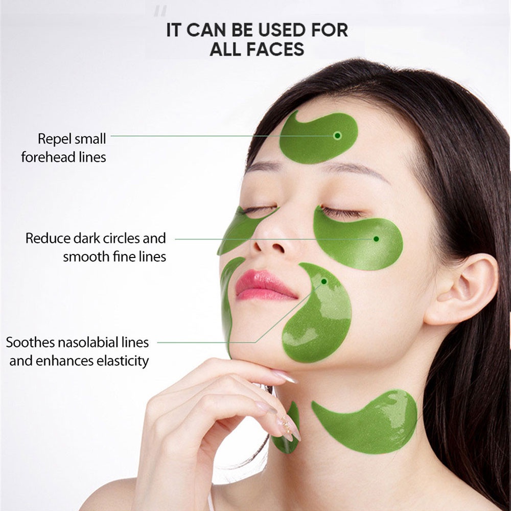 (Hàng Mới Về) Set 60 Mặt Nạ Mắt Collagen Pha Lê Dưỡng Ẩm Loại Bỏ Quầng Thâm | BigBuy360 - bigbuy360.vn