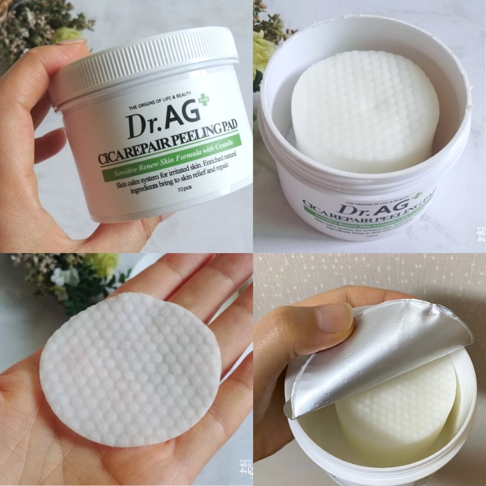 Pad tẩy da chết DR.AG CICA REPAIR PEELING PAD
