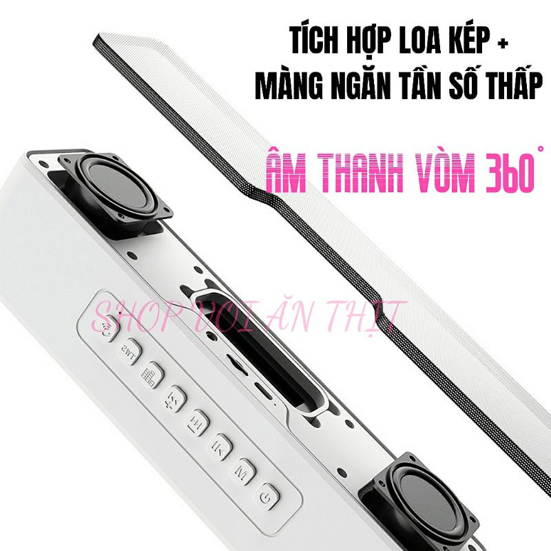 Loa Bluetooth Led RGB 6 chế độ Led tùy chọn, âm thanh vòm 360 với loa kép cùng màng lọc âm thấp. Dùng Decor rất đẹp