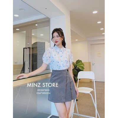 Chân váy A ngắn 1 tà dập ly #260 (2 màu) | BigBuy360 - bigbuy360.vn