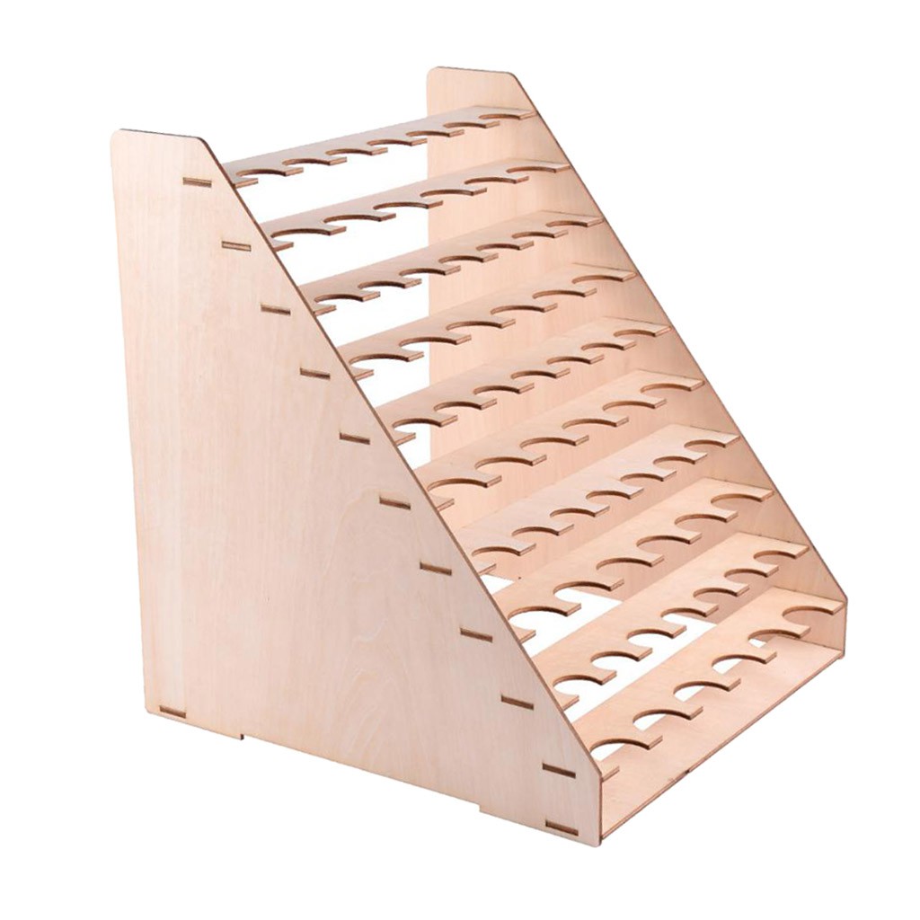 Giá Gỗ Đựng Sơn Móng Tay 65 Lỗ Tiện Dụng