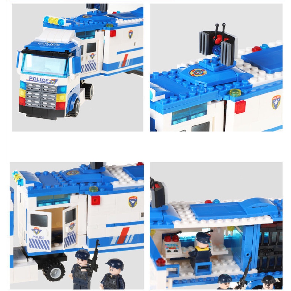 LEGO OTO 1115 Mảnh - 25 Tạo Hình - Bộ Đồ Chơi Lắp Ghép Lego Cảnh Sát