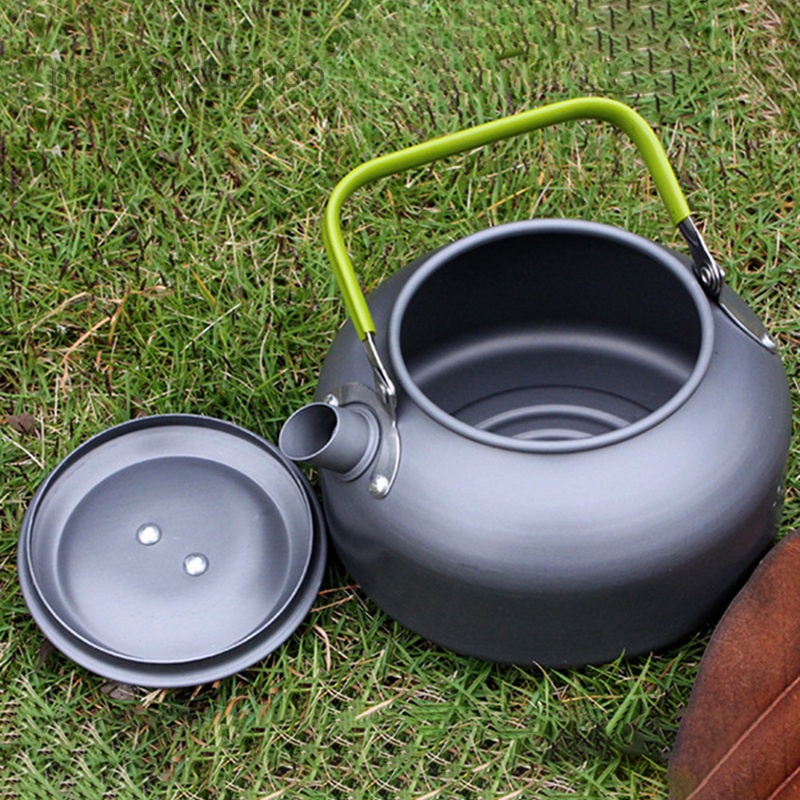 Ấm Đun Nước Siêu Nhẹ Bằng Nhôm 0.8l Tiện Dụng Mang Theo Du Lịch Cắm Trại