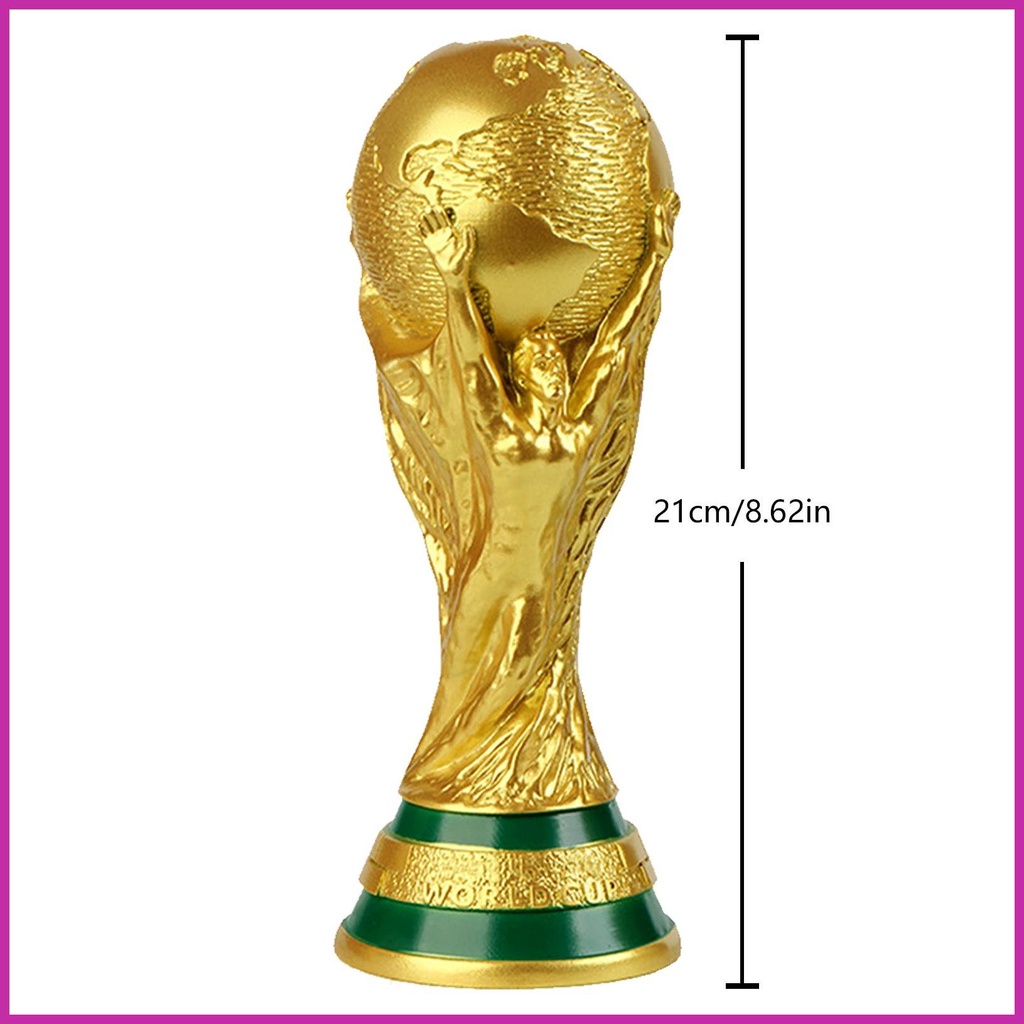 Mô Hình Cúp Bóng Đá Bằng Nhựa Resin 13/21/27/36cm 2022 Dùng Để Trang Trí