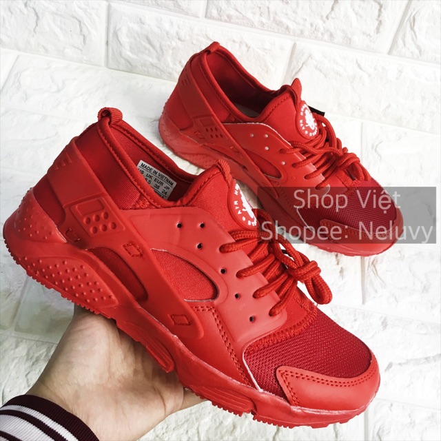 Giày thể thao Huarache full đỏ size 36-39