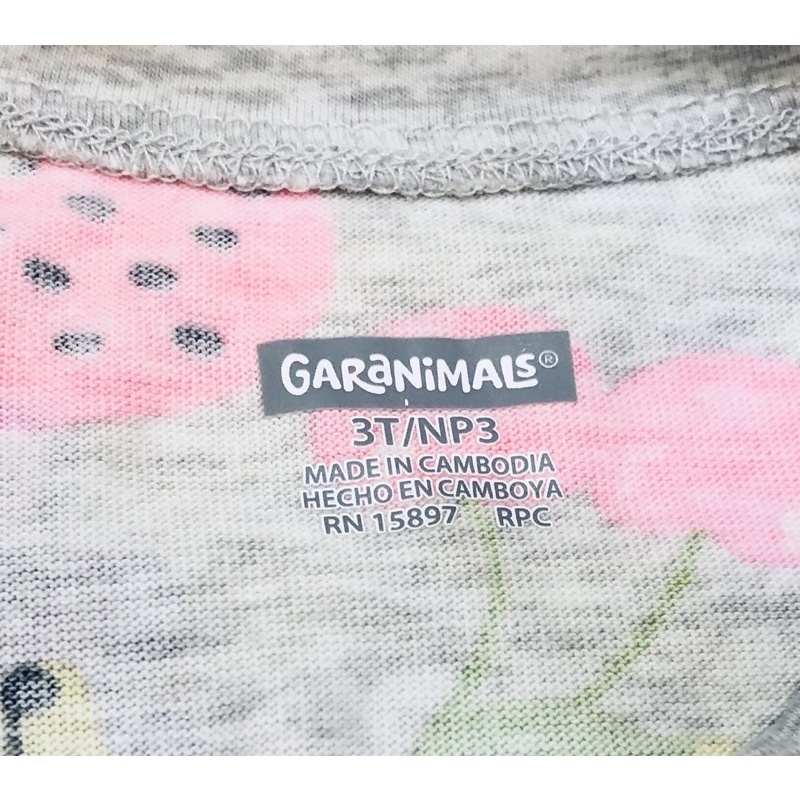 Áo thun cotton ngắn tay cho bé gái hiệu Garanimals cực đẹp